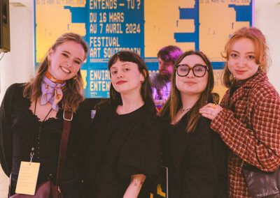 Membres de l'équipe Art Souterrain lors de la soirée de lancement